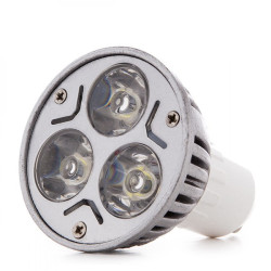Bombilla LED GU10 3W 300Lm 6000ºK 40.000H  [JL-GU10-3X1W-A-CW]