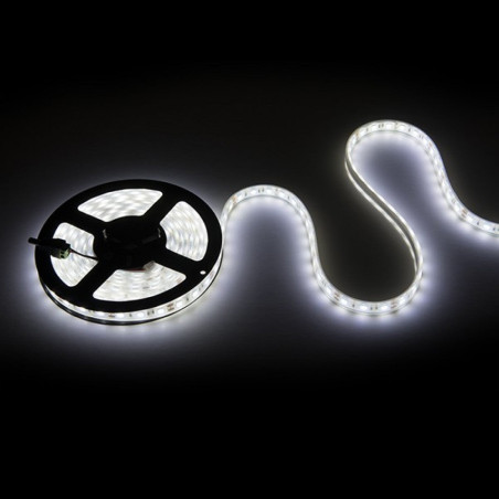 Tira de 60 LED 72W 4 000Lm CRI85 6000ºK SMD5050 12VDC IP68 Sumergible x5M 40 000H  [CA-5050-12V-IP68-CW]