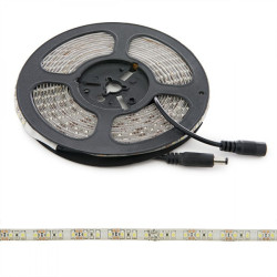 Tira de 600 LEDs 48W 2.400Lm CRI85 6000ºK SMD3528 12VDC IP65 x5M 40.000H  [PL219006W]