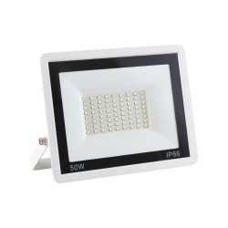 Foco Proyector LED 50W 4.000Lm 6000ºK IP66 Regulable 60,000H Acabado Blanco  [LM-6007-W-CW]