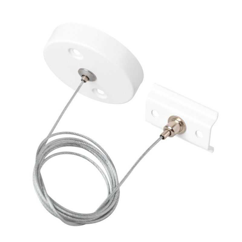 Suspensión para Carril Monofásico Blanco  1 Metro [HO-SUS-M-B]