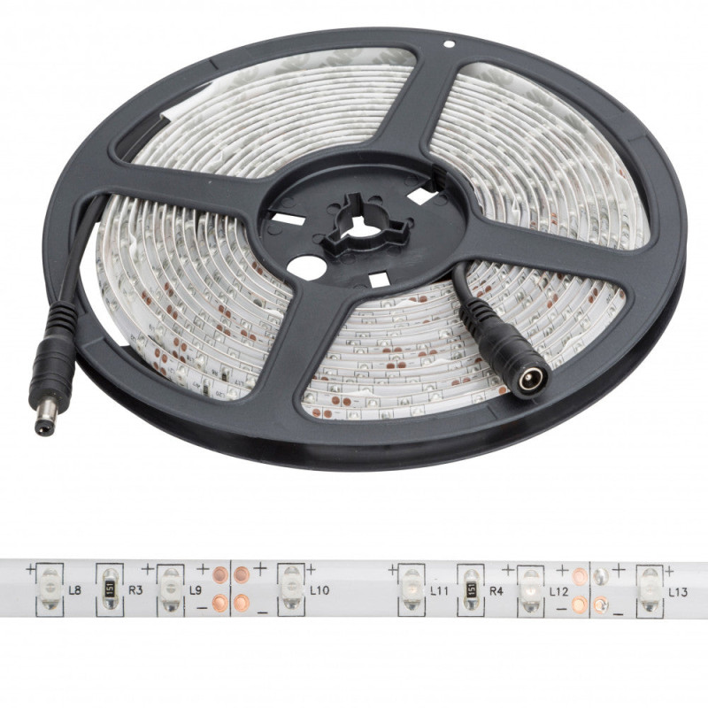 Tira de 300 LEDs 24W 1.200Lm CRI85 6000ºK SMD3528 12VDC IP65 x5M 40.000H  [PL219002W]