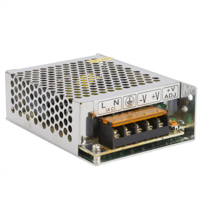 Transformador -  Fuente de Alimentación AC/DC -  Convertidor AC/DC - 220VAC/24VDC 60W/2 - 5A IP20 [HO-TR-IP25-60W-24V]