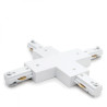 Conector X Carril Bifásico Blanco