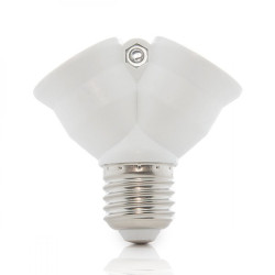 Adaptador E27 / 2 X E27