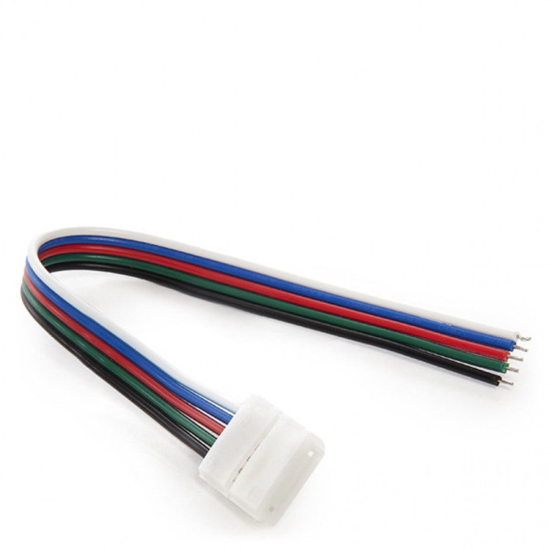 Conector Tira LED RGBw Simple con Cable