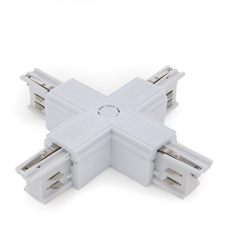 Conector + Carril Trifásico Blanco