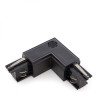 Conector L Carril Trifásico Negro