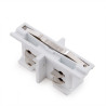 Conector Recto Carril Trifásico Blanco