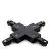 Conector X Carril Bifásico Negro