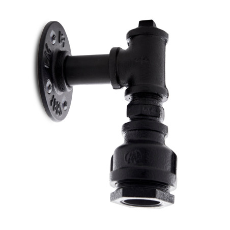 Aplique de Pared estilo industrial E27 Negro (Sin Lámpara) Nora [HO-E27WALLLIGHT-J-B]