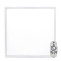 Panel LED Superslim 36W 3600Lm 60x60Cm Marco Blanco Mando a Distancia (Intensidad-Cct) 40.000H  [HO-PANMB59559536W-RC]