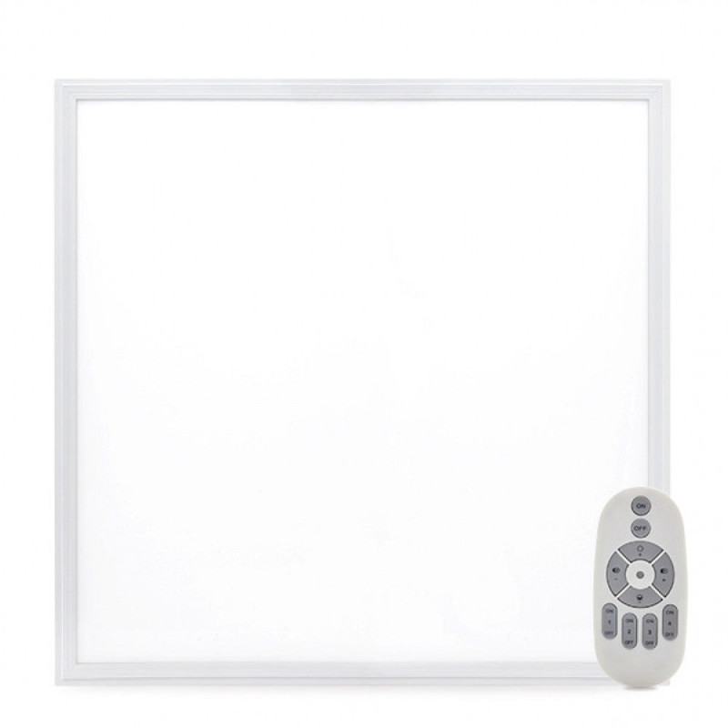 Panel LED Superslim 36W 3600Lm 60x60Cm Marco Blanco Mando a Distancia (Intensidad-Cct) 40.000H  [HO-PANMB59559536W-RC]
