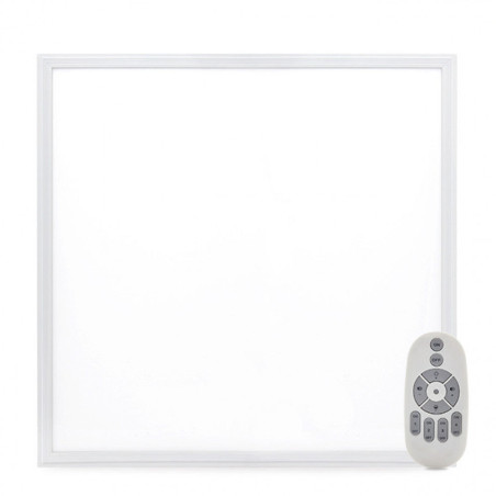 Panel LED Superslim 36W 3600Lm 60x60Cm Marco Blanco Mando a Distancia (Intensidad-Cct) 40.000H  [HO-PANMB59559536W-RC]