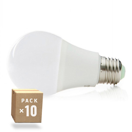 Pack de 10 Bombillas LED Esféricas Alumínio/PC E27 9W 810Lm 40.000H