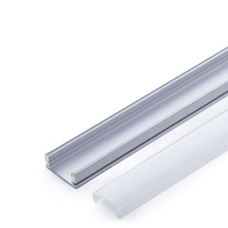 Perfíl Aluminio para Tira LED - Difusor Opal x 1M