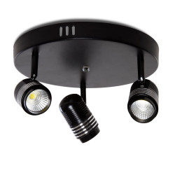 Aplique LED 27W 2.430Lm 6000ºK Arianna 40.000H [HO-3X9COB-WALLLIGHT-B-CW]