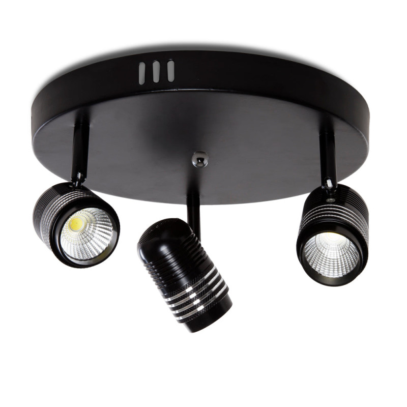 Aplique LED 27W 2.430Lm 6000ºK Arianna 40.000H [HO-3X9COB-WALLLIGHT-B-CW]