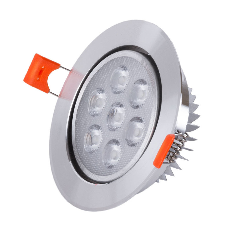 Foco Downlight LED 7W 700Lm 6000ºK Circular 40.000H  [HO-LEDDOWN-7W-CW]