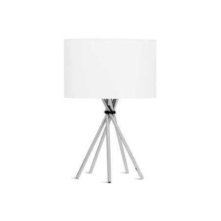 Base Lámpara Mesa Hierro Lima 35cm Niquelado [IAR-LIMA/T]