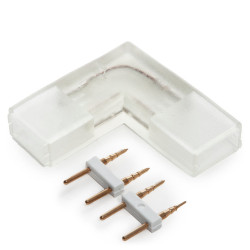 Conector L Tira LED 220VAC SMD5050. [HO-L-230V-5050]