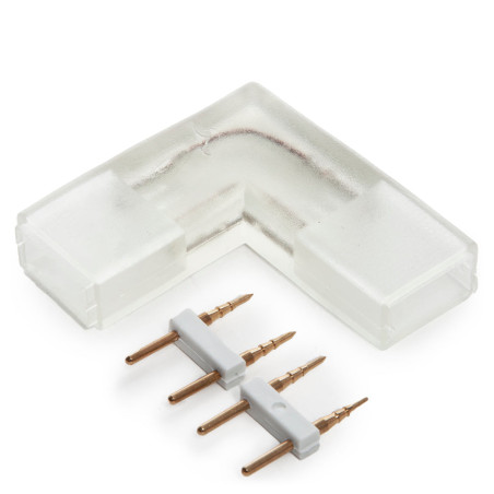 Conector L Tira LED 220VAC SMD5050. [HO-L-230V-5050]