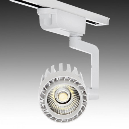 Foco de Carril LED 30W 2.600Lm 6000ºK "Faith" Monofásico 30.000H  [IDI-FC-D-30-CW]