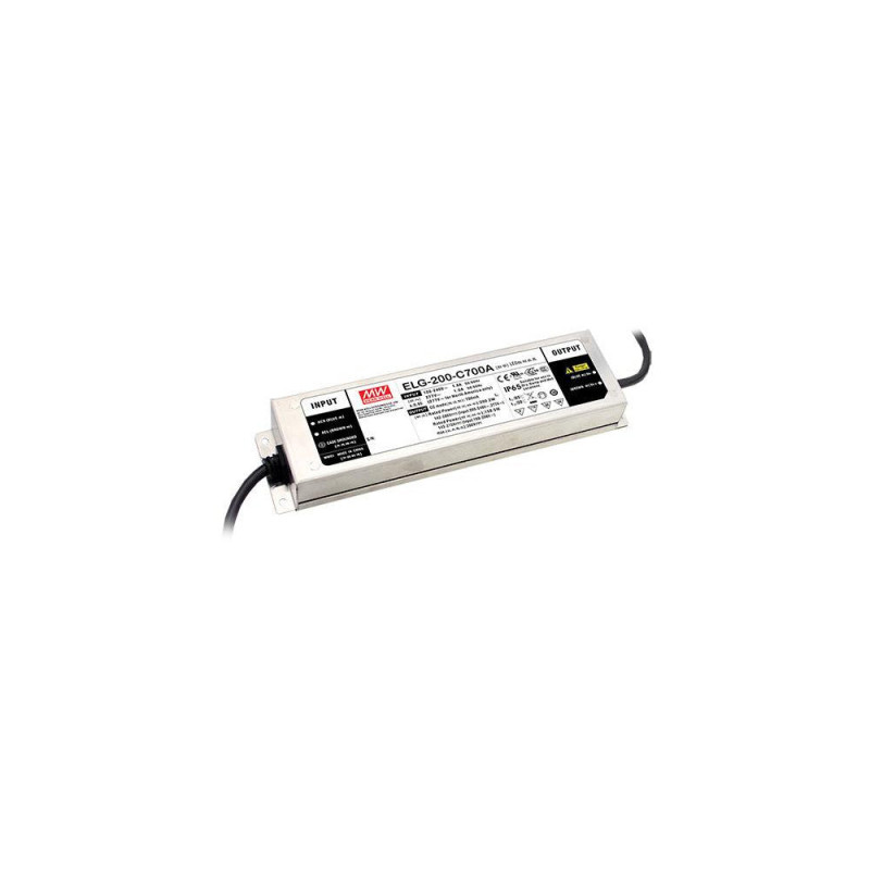 XLG-200-12-A IP67 Driver MEANWELL Potencia Constante Entrada 100-305VAC Salida 12VDC 16A 192W PFC   Potenciometro