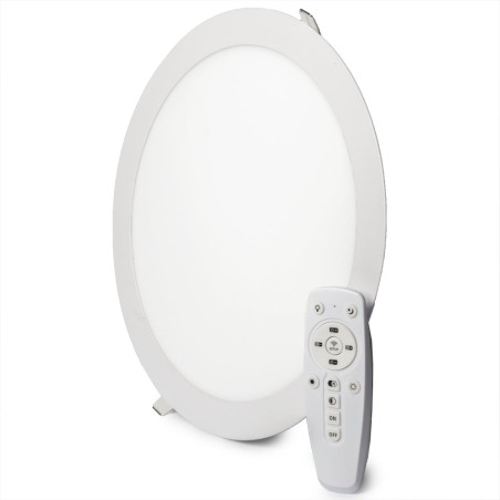 Placa LED 24W 2.400Lm Mando a Distancia (Intensidad-CCT) 40.000H  [HO-PL-24W-RC]
