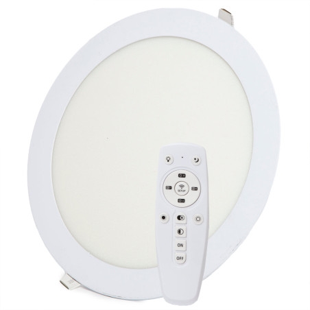 Placa LED 18W 1.800Lm Mando a Distancia (Intensidad-CCT) 40.000H  [HO-PL-18W-RC]