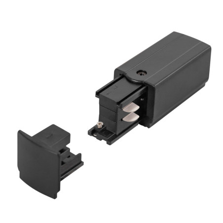 Conector Inicial Carril Trifásico Negro