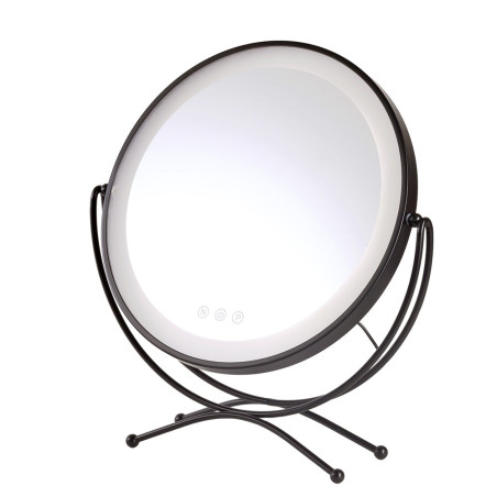 Espejo Iluminado Maquillaje LED 4200ºK 48x43Cm Negro 40.000H [SUN-KRS-430A-B