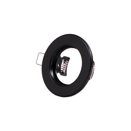 Aro Foco Downlight Circular "Sara" Acero 81mm - Negro