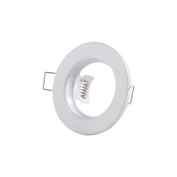 Aro Foco Downlight Circular "Sara" Acero 81mm - Blanco
