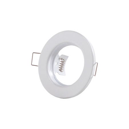Aro Foco Downlight Circular "Sara" Acero 81mm - Blanco