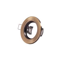 Aro Foco Downlight Circular "Sara" Acero 81mm - Latonado