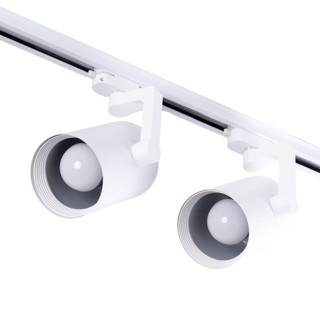 Pack 2 Foco de Carril Monofásico E27 PAR30/A65 - Blanco