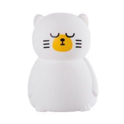 Lampara Nocturna de Mesa Led Infantil Quitamiedos y Recargable "Babycat"   [HO-BABYCAT-WW-CW]