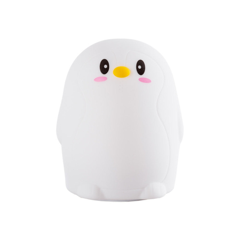 Lampara Nocturna de Mesa Led Infantil Quitamiedos y Recargable "Penguin"    [HO-BIRD-WW-CW]