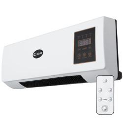 Calefactor PTC + Ventilador 1500W Control Remoto Blanco