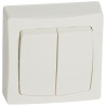 LEGRAND-Conmutador Doble - Oteo - 10A - Monobloc - Blanco [SON-086020]