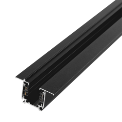 Carril Trifásico Empotrable para Focos LED Negro 1M [HO-LM3220-EM]