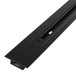 Carril Monofásico Empotrable para Focos LED 2M Negro [HO-218000CARRIL-N-2M-EM]