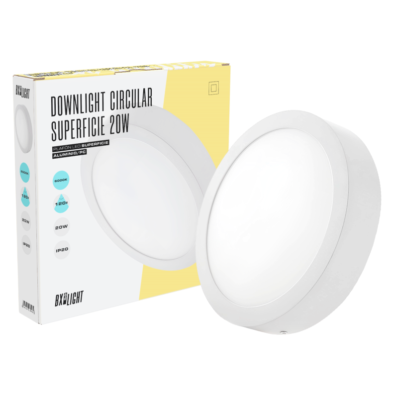 Plafón LED 20W 2.000Lm 6000ºK Circular 40.000H  [BX3-2029_2011-CW]