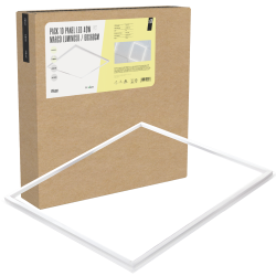 Pack 10 Panel Led 40W 3.600Lm 6000ºK 60X60Cm Marco Luminoso 40.000H [BX3-LPF-6060-40W-CW]
