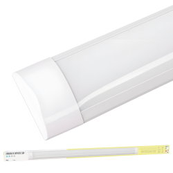 Luminaria Lineal de Superficie LED 50W 120Lm/W 6000Lm 6000ºK 150Cm 40,000H   [BX3-LLS-506000150-CW]