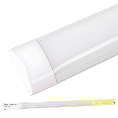 Luminaria Lineal de Superficie LED 50W 120Lm/W 6000Lm 6000ºK 150Cm 40,000H   [BX3-LLS-506000150-CW]