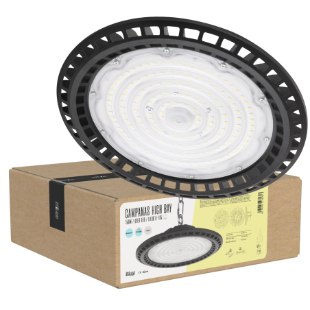 Campanas High Bay Led -  Grandes Alturas 150W IP65 6000 k 120º Reg. 0-10V [BX3-HVB150WP3-CW]