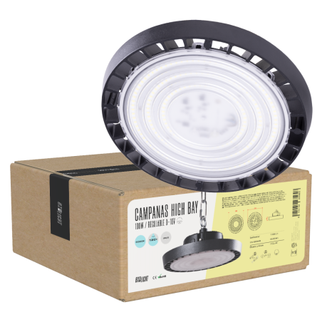 Campanas High Bay Led -  Grandes Alturas 100W IP65 6000 k 120º  [BX3-HVB100W-N2-CW]