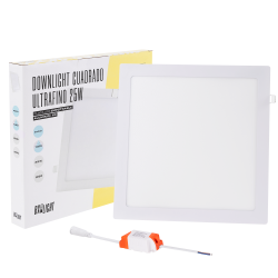 Placa LED 25W 2.180Lm 6000ºK Cuadrada 40.000H  [BX3-RDP-25W-CW]